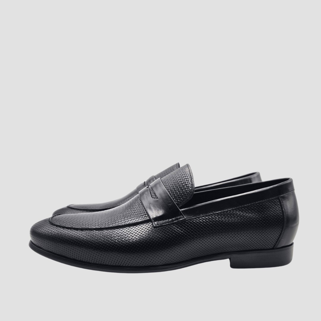 Martino Carolus Scott Leather Slip On Shoe in Black