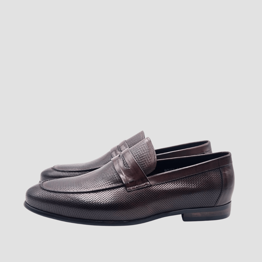 Martino Carolus Scott Leather Slip On Shoe in Brown