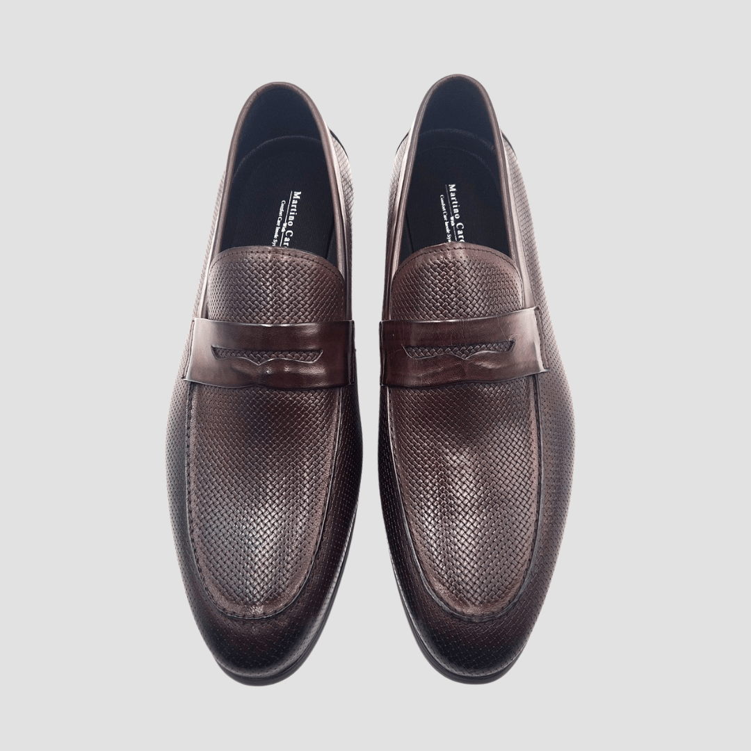 Martino Carolus Scott Leather Slip On Shoe in Brown