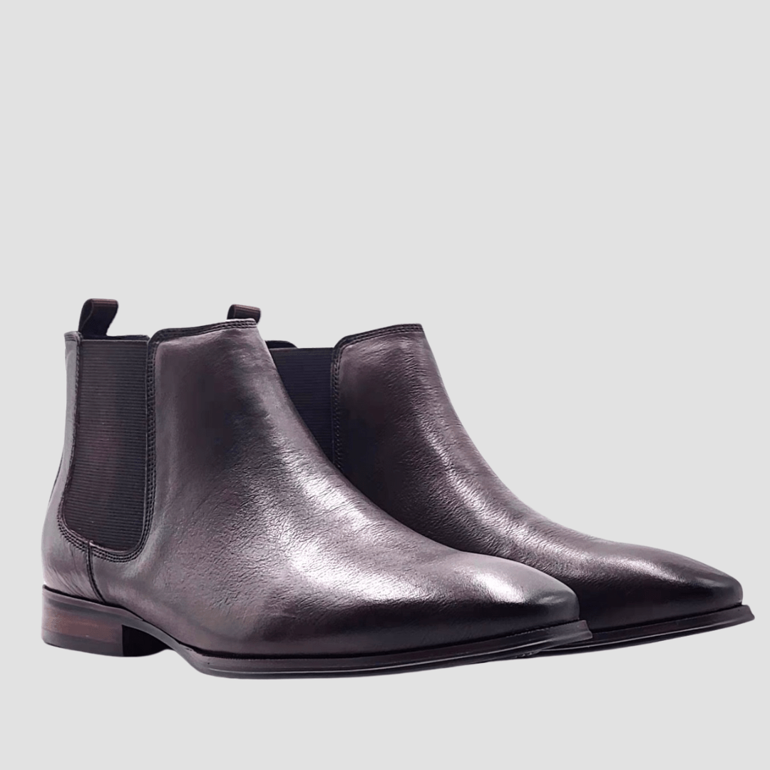 Martino Carolus Slip On Leather Boot in Brown RD66C