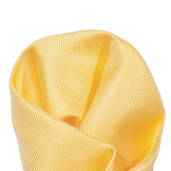 James Adelin Luxury Textured Weave Pocket Square in Gold