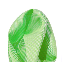 James Adelin Luxury Textured Weave Pocket Square in Lime Green