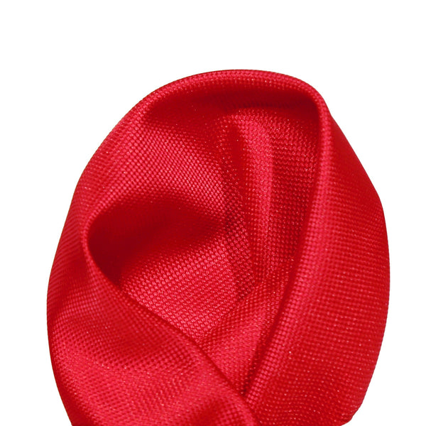 James Adelin Luxury Textured Weave Pocket Square in Red