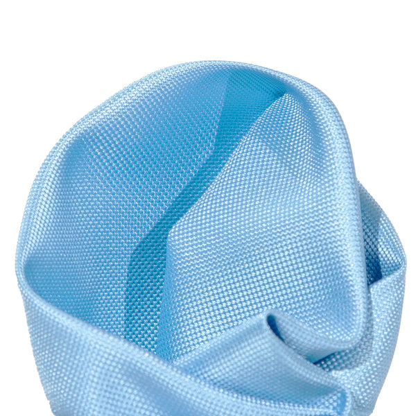 James Adelin Luxury Textured Weave Pocket Square in Sky