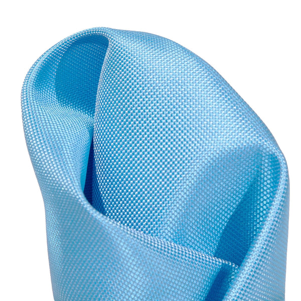 James Adelin Luxury Textured Weave Pocket Square in Turquoise