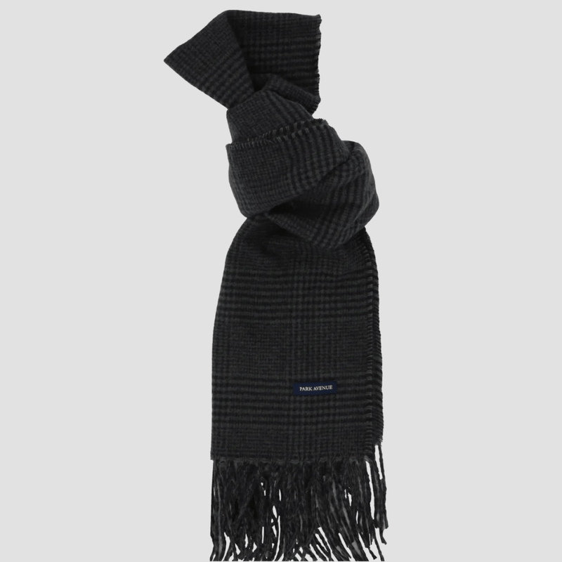Park Avenue Soft Touch Scarf in Charcoal Check