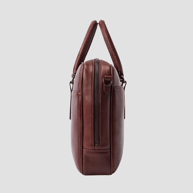 R.M. Williams Farrier Signature Leather Briefcase in Whiskey Leather - In Store Only
