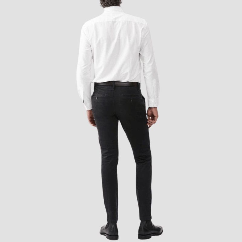 R.M. Williams Mens Collins Oxford Shirt in White Pure Cotton - In Store Only