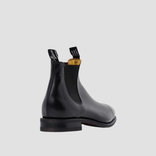R.M. Williams Mens Comfort Craftsman Boot in Black - In Store Only