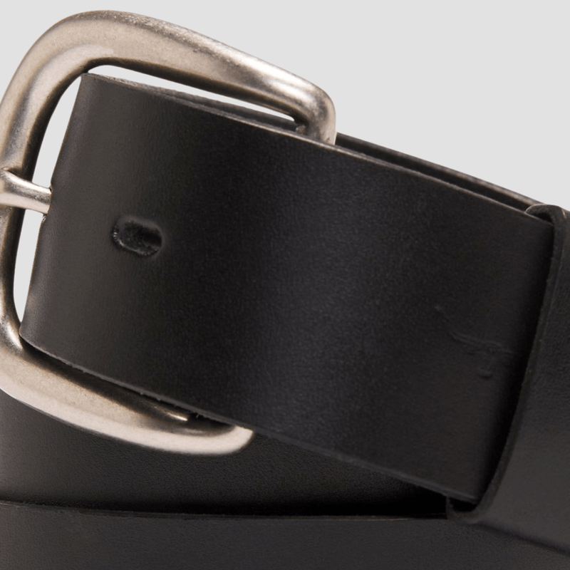 R.M. Williams Mens Leather Traditional Belt in Black - In Store Only