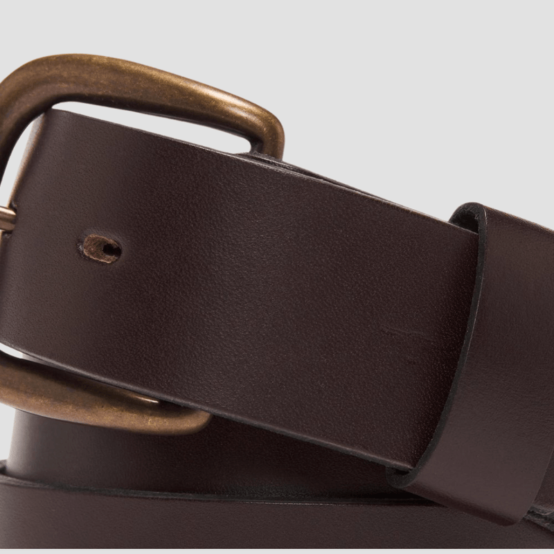 R.M. Williams Mens Leather Traditional Belt in Chestnut - In Store Only