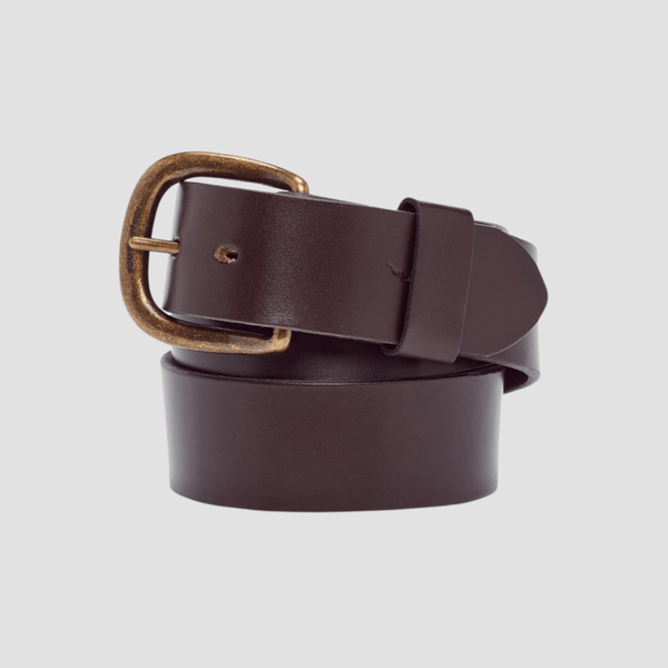 R.M. Williams Mens Leather Traditional Belt in Chestnut - In Store Only