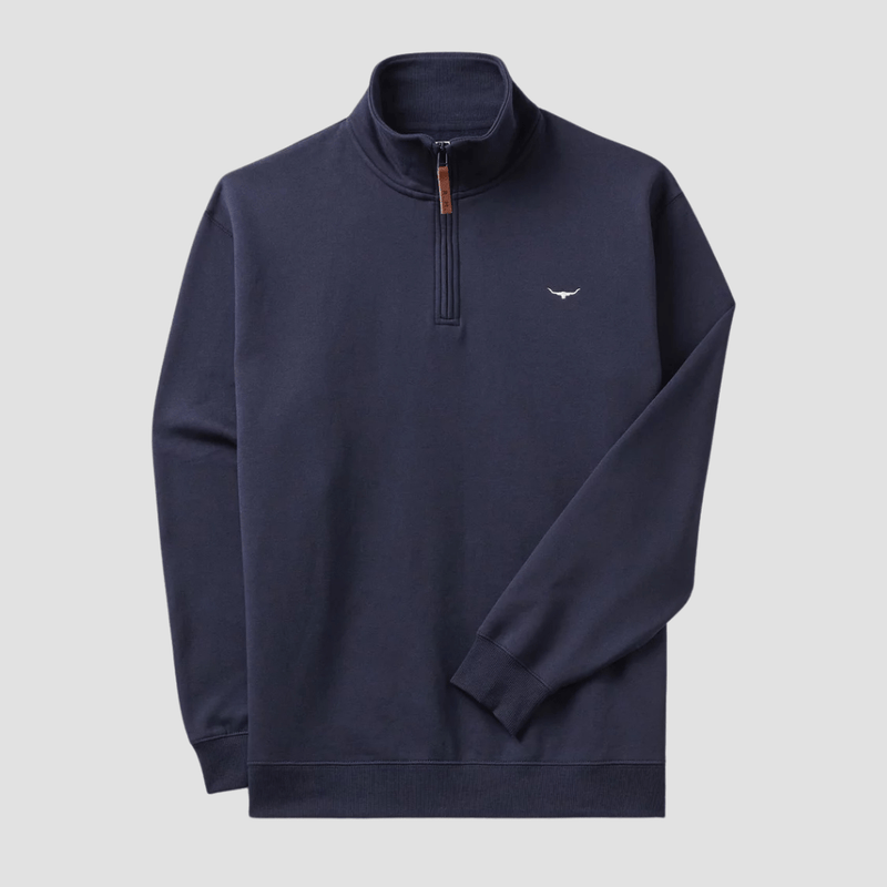 R.M. Williams Mens Mulyungarie Fleece in Navy - In Store Only
