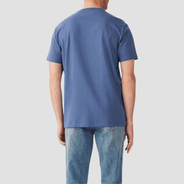 R.M. Williams Mens Parson T-Shirt in Vintage Indigo Pure Cotton - In Store Only