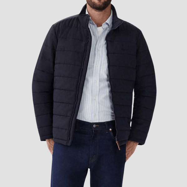 R.M. Williams Mens Patterson Creek Jacket in Navy - In Store Only