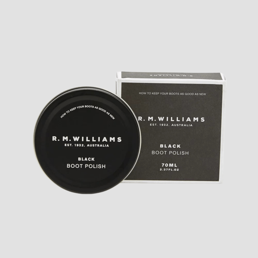 R.M. Williams Stockman's Boot Polish in Black - In Store Only