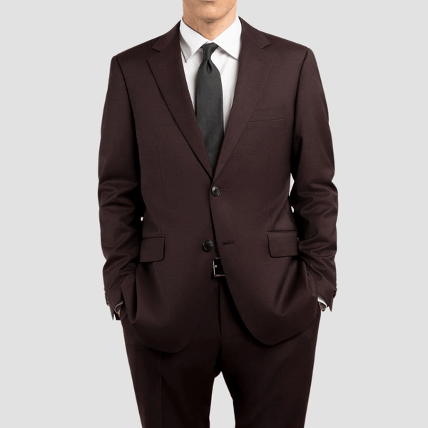 Rembrandt Original Fit Cooper Suit in Burgundy Twill