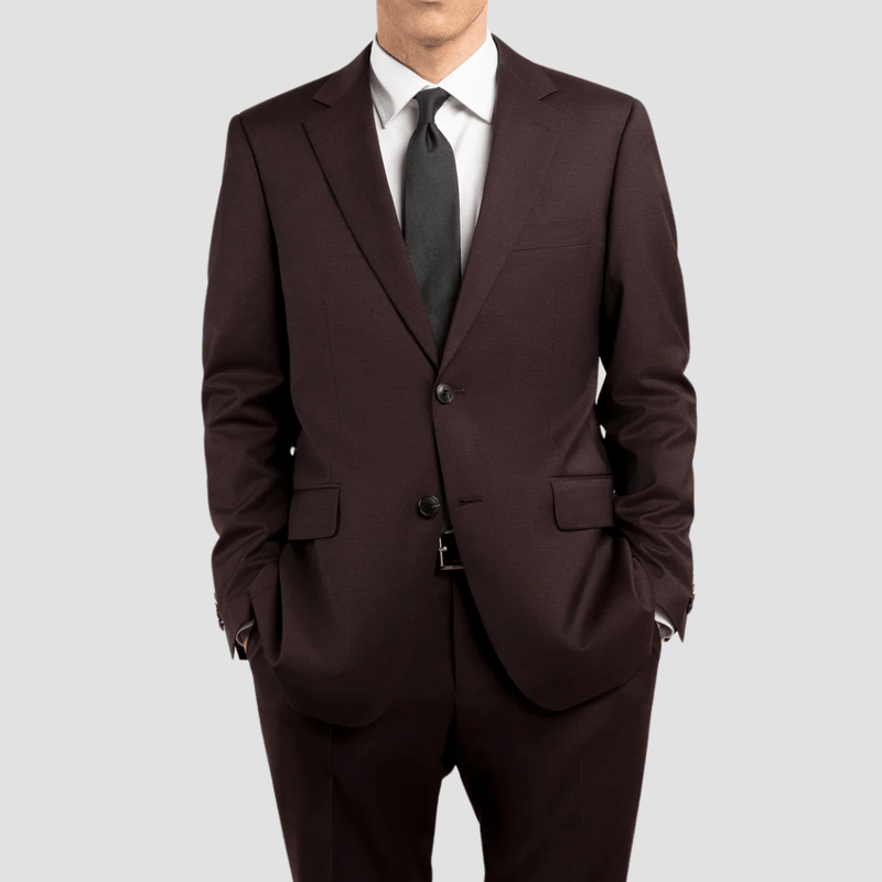 Rembrandt Original Fit Cooper Suit in Burgundy Twill