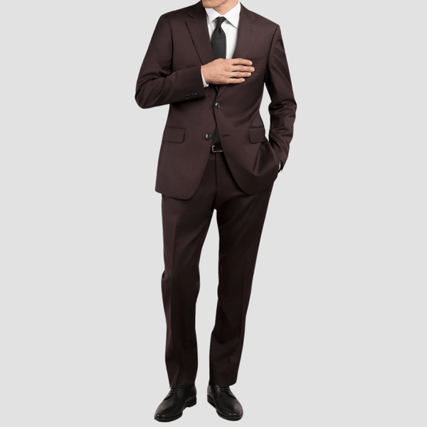 Rembrandt Original Fit Cooper Suit in Burgundy Twill
