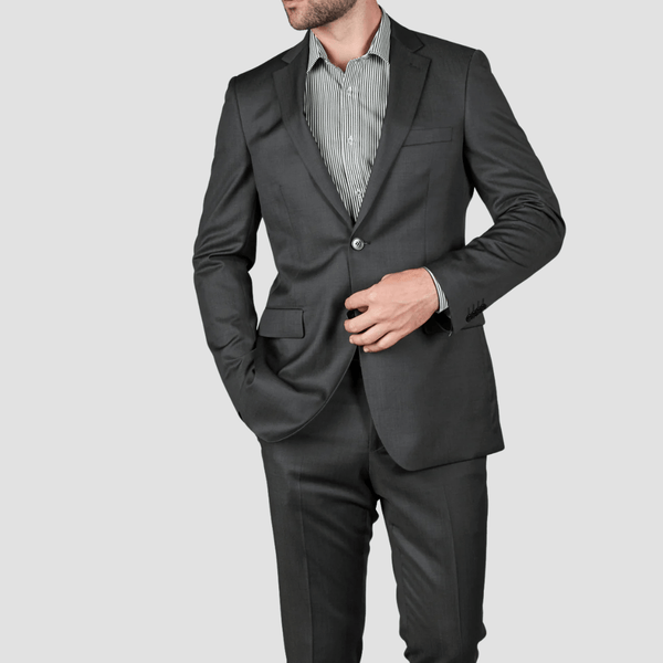 Rembrandt Classic Fit Cooper Suit in Steel Blue Pure Wool