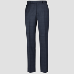 Rembrandt Classic Fit Lotus Mens Suit Trouser in Blue Check