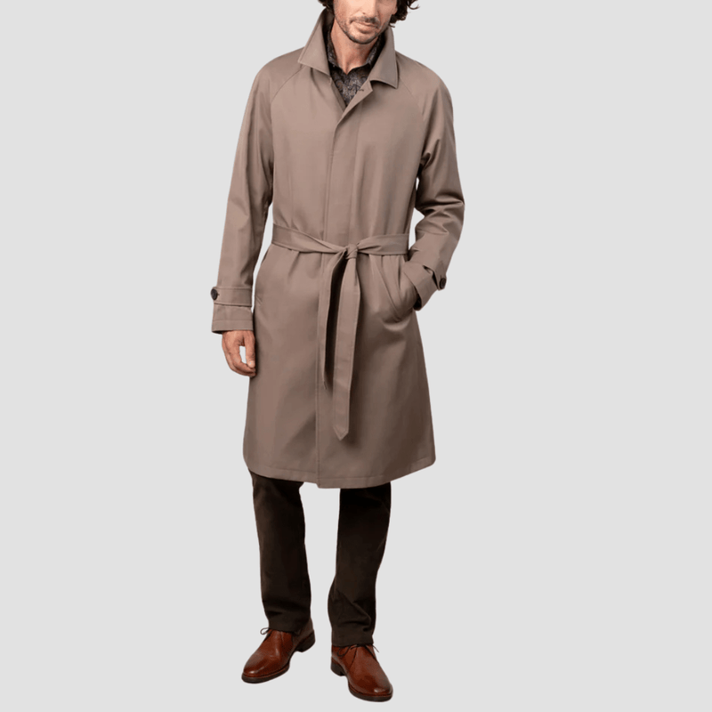 Rembrandt Mens Loch Water Resistant Raglan Coat in Camel Brown