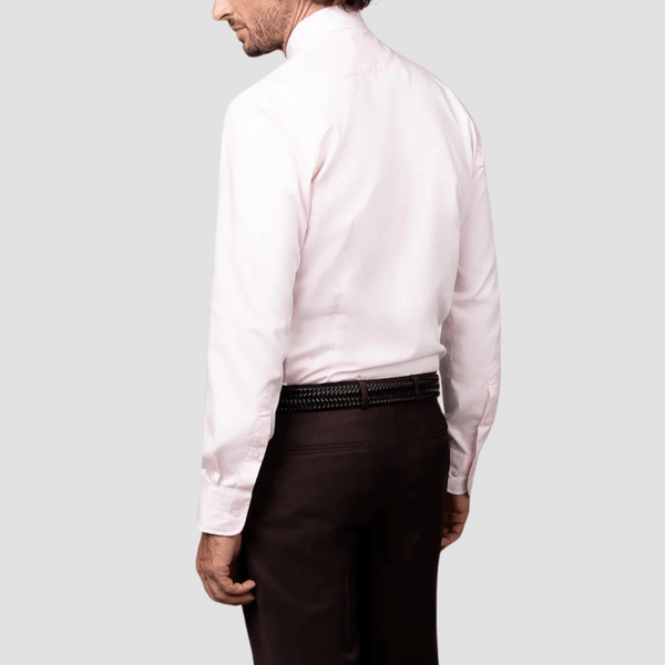 Rembrandt Mens Slim Fit London Shirt in Pink Pure Cotton