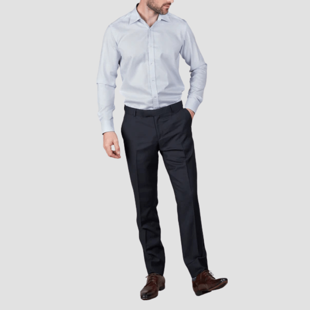 Rembrandt Original Fit Lotus Mens Suit Trouser in Navy Pure Wool