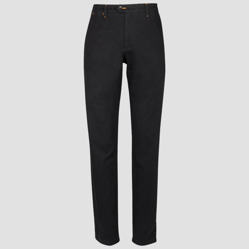 Rembrandt Relaxed Fit Tyler Mens Chino in Dark Navy Birdseye
