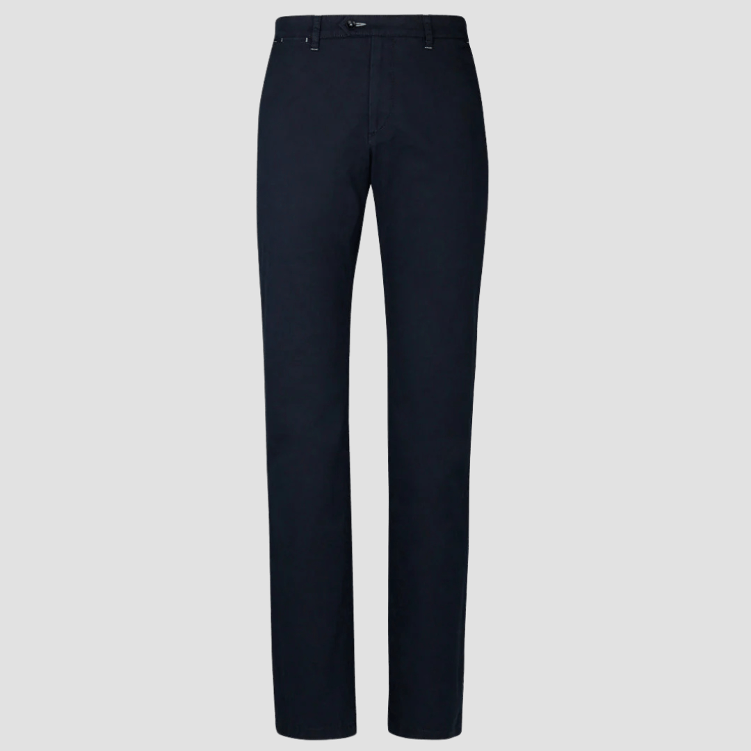 Rembrandt Relaxed Fit Tyler Mens Chino in Dark Navy Stretch Cotton