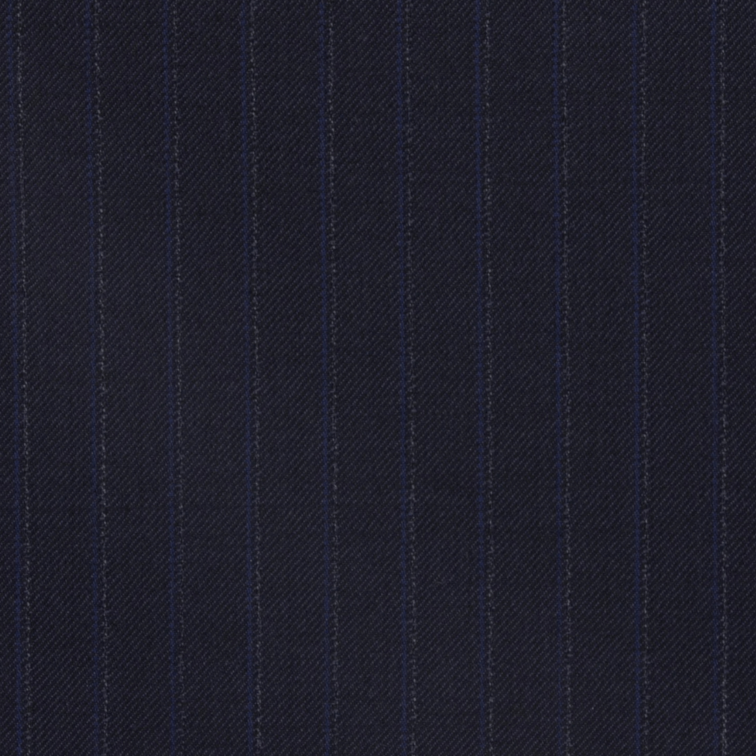 Rembrandt Original Fit Cooper Suit in Navy Stripe Pure Wool - Big Man