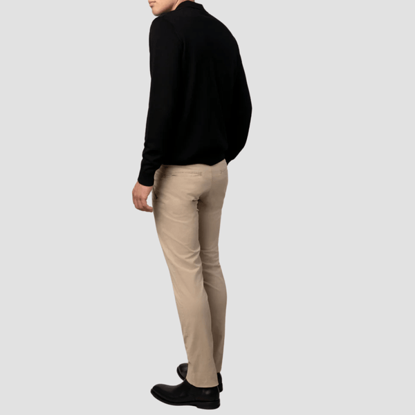 Rembrandt Slim Fit Soho Mens Chino in Beige Cotton Stretch