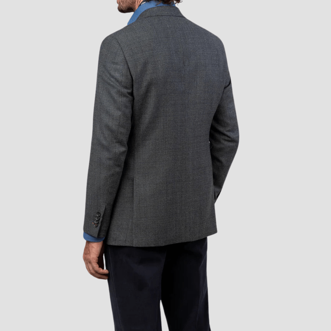 Rembrandt Tailored Fit Hawker Sports Jacket in Textured Dark Moss Green