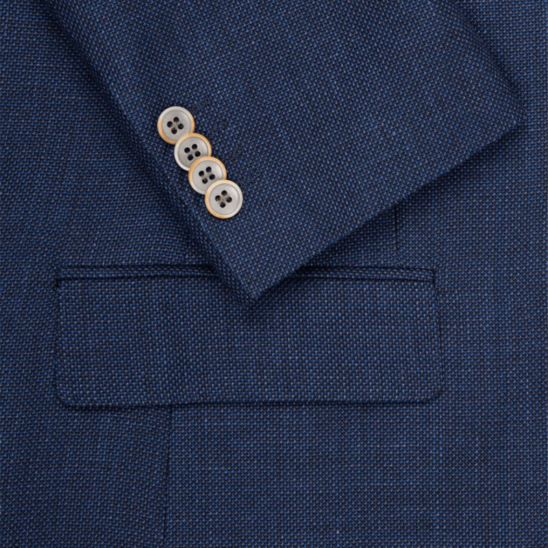 Rembrandt Tailored Fit Hawker Sports Jacket in Textured Navy