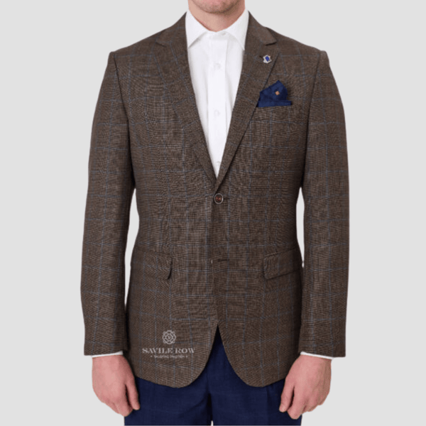 Savile Row Slim Fit Abram Sports Jacket in Nut BW8