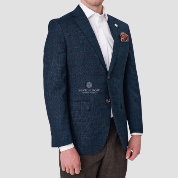 Savile Row Slim Fit Abram Sports Jacket in Olive BW6