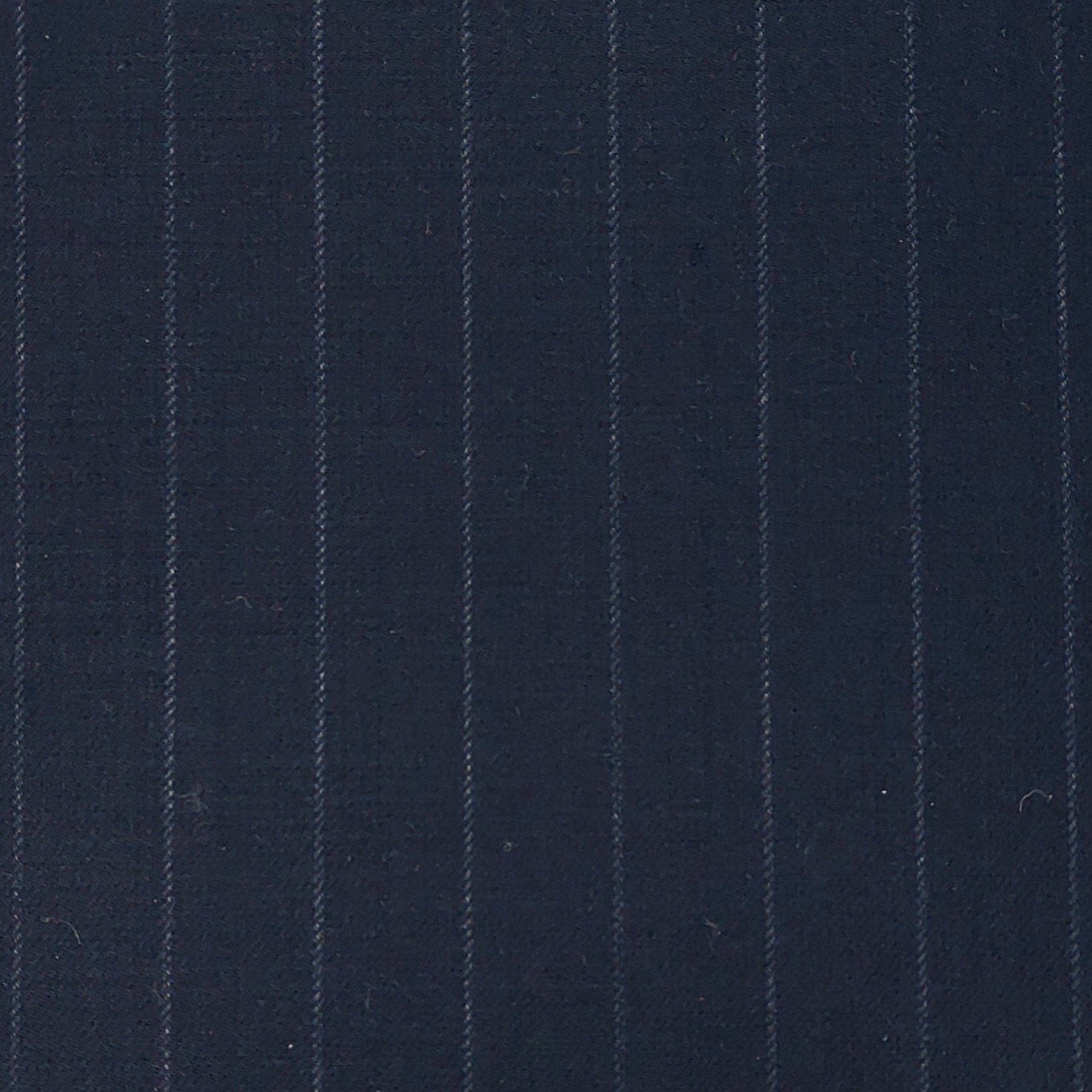 100% Australian Merino Wool Fabric from the navy pinstripe suit by Savile Row.