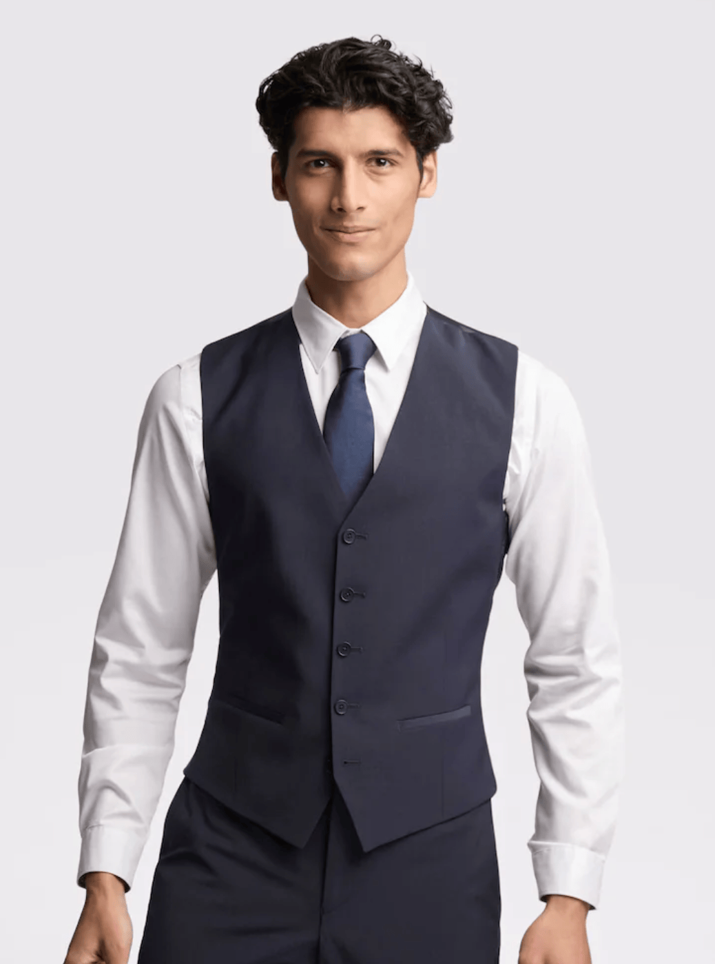 Ted Baker Modern Fit Elegan Vest In Navy
