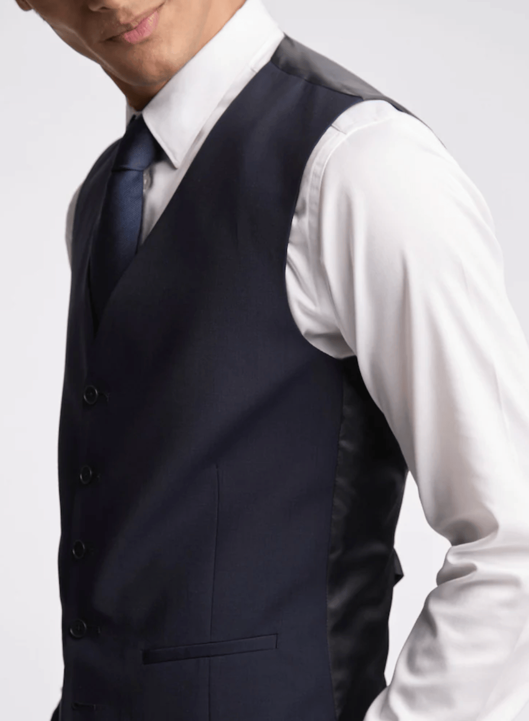 Ted Baker Modern Fit Elegan Vest In Navy