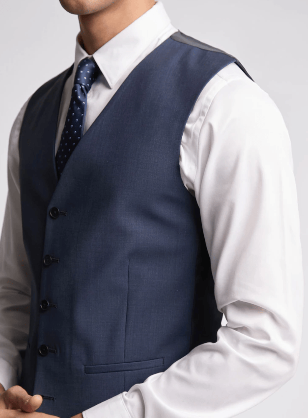 Ted Baker Modern Fit Elegan Vest In Blue