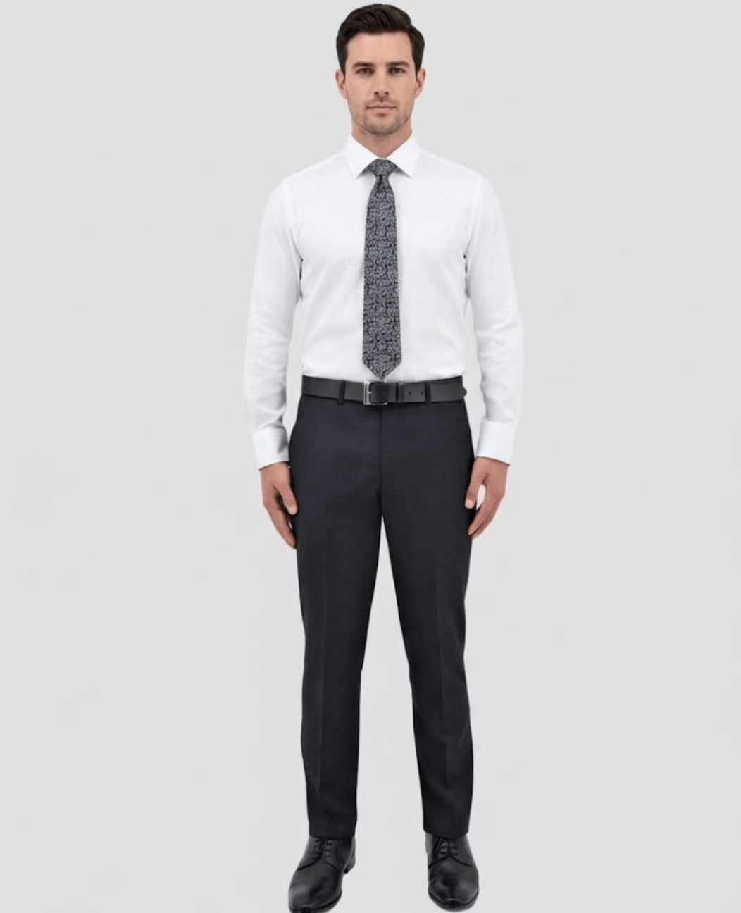 Boston Comfort Fit Lyon Trouser in Navy Australian Merino Wool