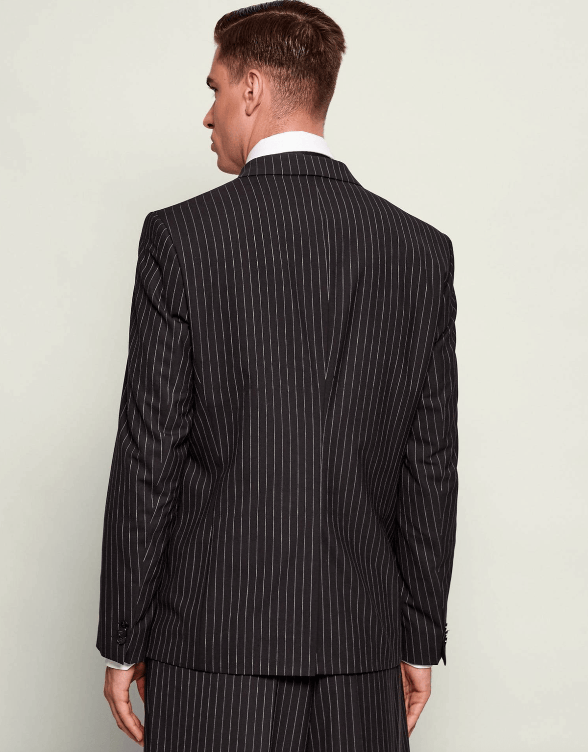 Hugo Super Slim Fit Arti Hesten Suit in Black Pin Stripe