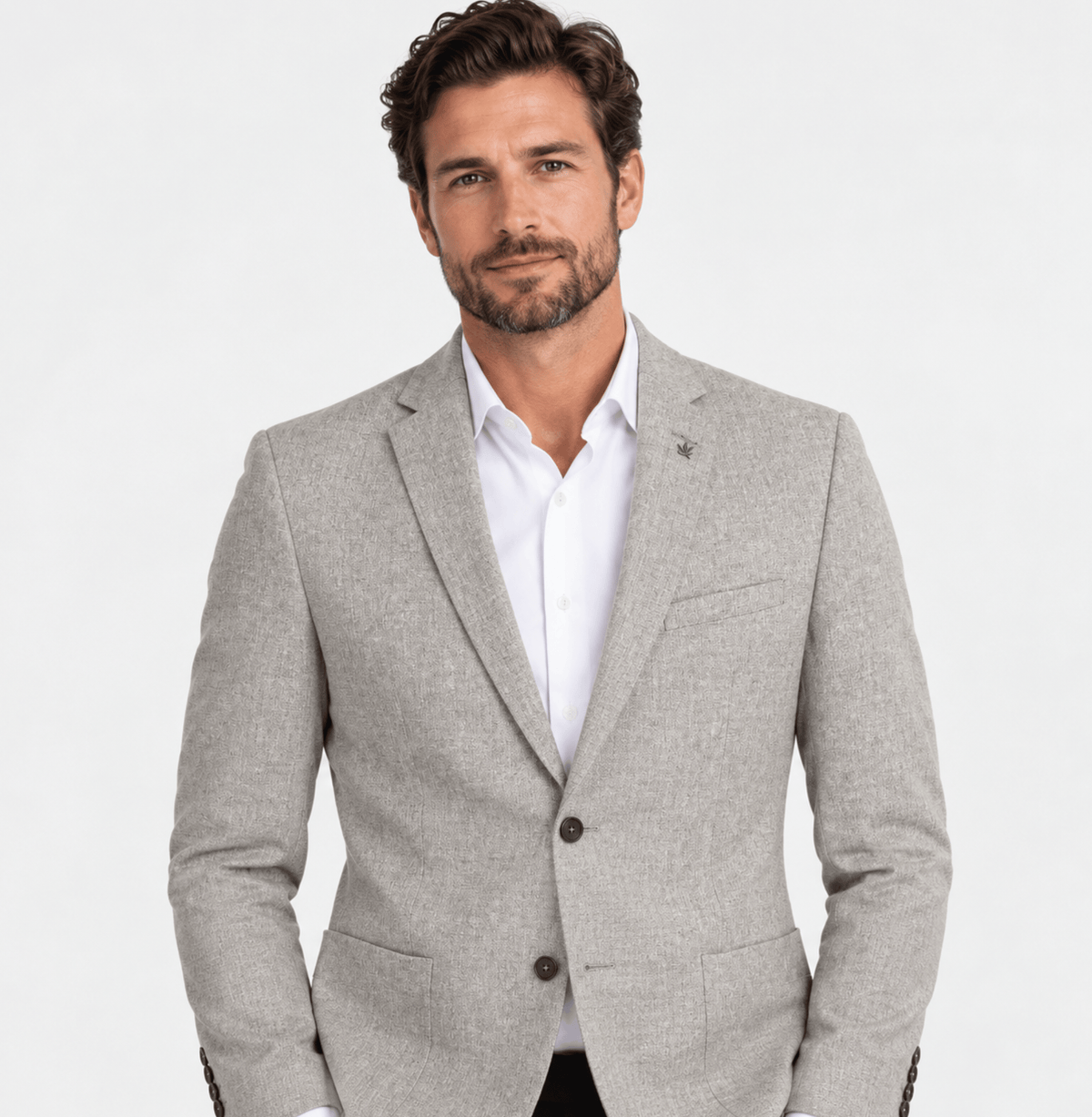 Ted Baker classic fit Apus sports jacket in taupe wool blend