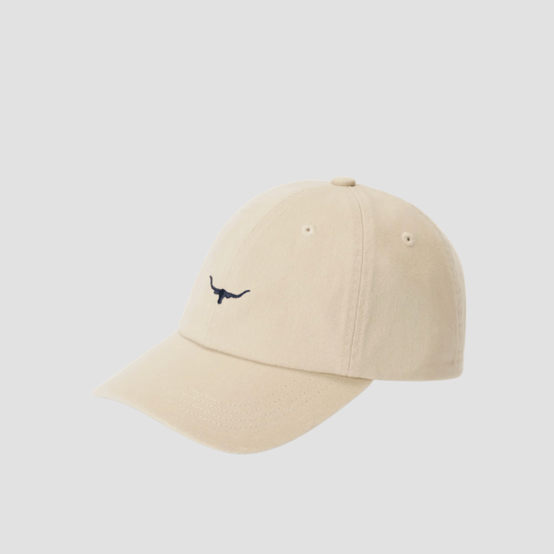R.M. Williams Mini Longhorn Twill Cap Ecru - In Store Only