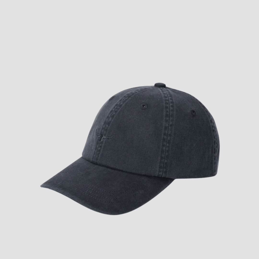 R.M. Williams Mini Longhorn Twill Cap Pewter - In Store Only