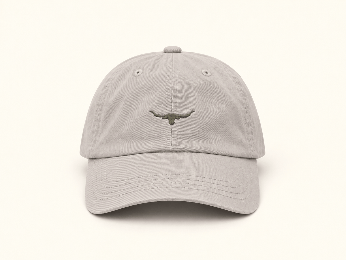 R.M. Williams Mini Longhorn Twill Cap in Salt - In Store Only