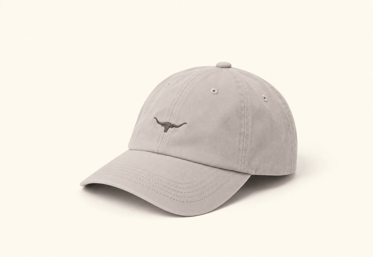 R.M. Williams Mini Longhorn Twill Cap in Salt - In Store Only