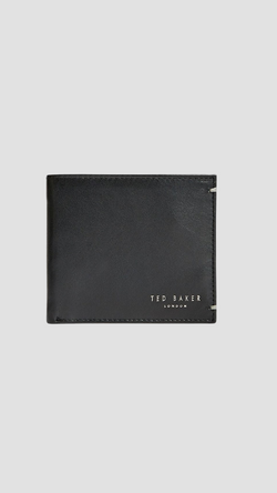 Ted Baker Harrvee Bifold Wallet in Black Leather