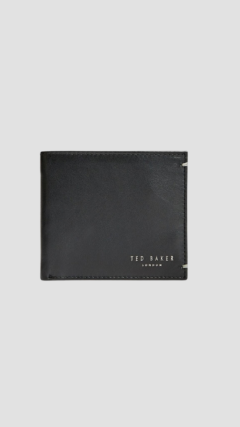 Ted Baker Harrvee Bifold Wallet in Black Leather