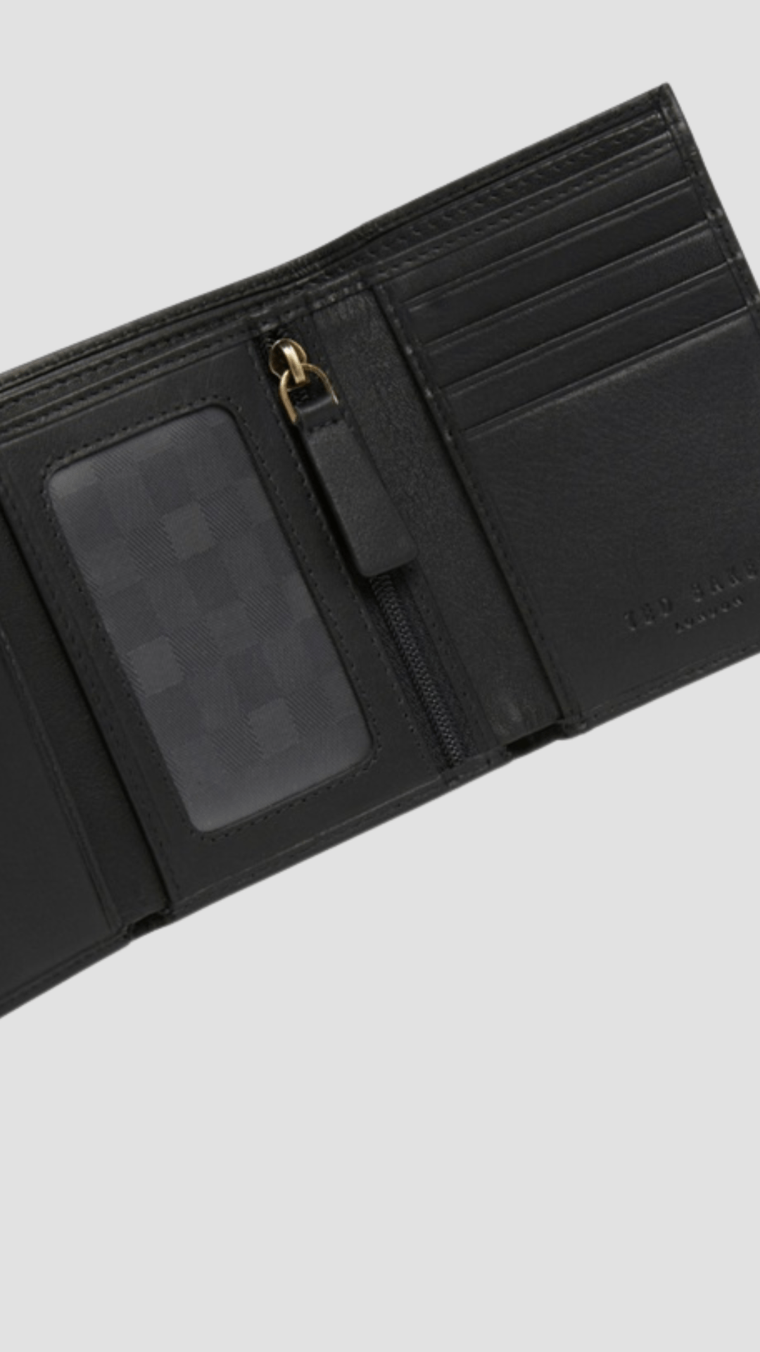 Ted Baker Johhnn Trifold Wallet in Black Leather